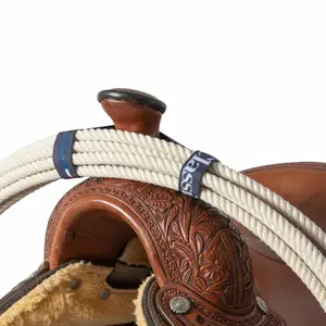 Classic Equine Rope Strap Elastic - Universal Fit Saddle Swell Rope Holder for Roping and Ranch Work Single