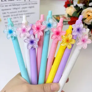 10/20pcs Creative Floral Theme Ballpoint Pens, Mixed Colors, Smooth Writing, Durable, Perfect Gift for Students, School Supplies, Office Supplies