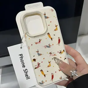 Autumn Dog UV Print Phone Case, Fits iPhone 17 16 15 14 13 12 11 Pro Max Plus Samsung, Tpu Protection, Fashion Gift