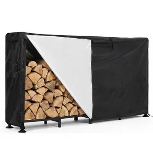 Heavy-Duty Outdoor Firewood Rack - Durable Steel Log Holder - Weather-Resistant Wood Storage Organizer - For Patio, Lawn & Garden. #FirewoodRack #LogHolder #OutdoorStorage #GardenOrganizer #PatioEssentials