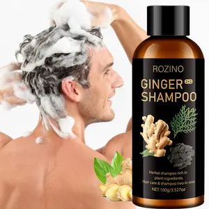 Rozino Ginger 2-In-1 Herbal Shampoo 100g, Contains Ginger Extract & Plant Extracts, Cleanses & Nourishes, Suitable for All Hair Types, Daily