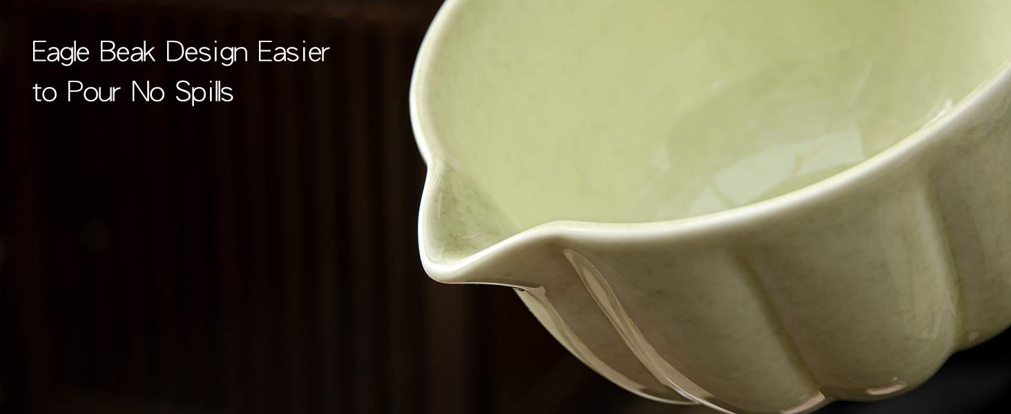 Matcha Whisk Set, Matcha Bowl with Spout, Matcha Whisk, Chasen Holder, Sifter, Bamboo Scoop - 5 Pcs Perfect Matcha Making Kit for Matcha Lover and Tea Ceremony (Speckled Green)