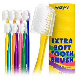 WAY.V Extra Soft Toothbrush for Sensitive Gums and Teeth - 7pcs
