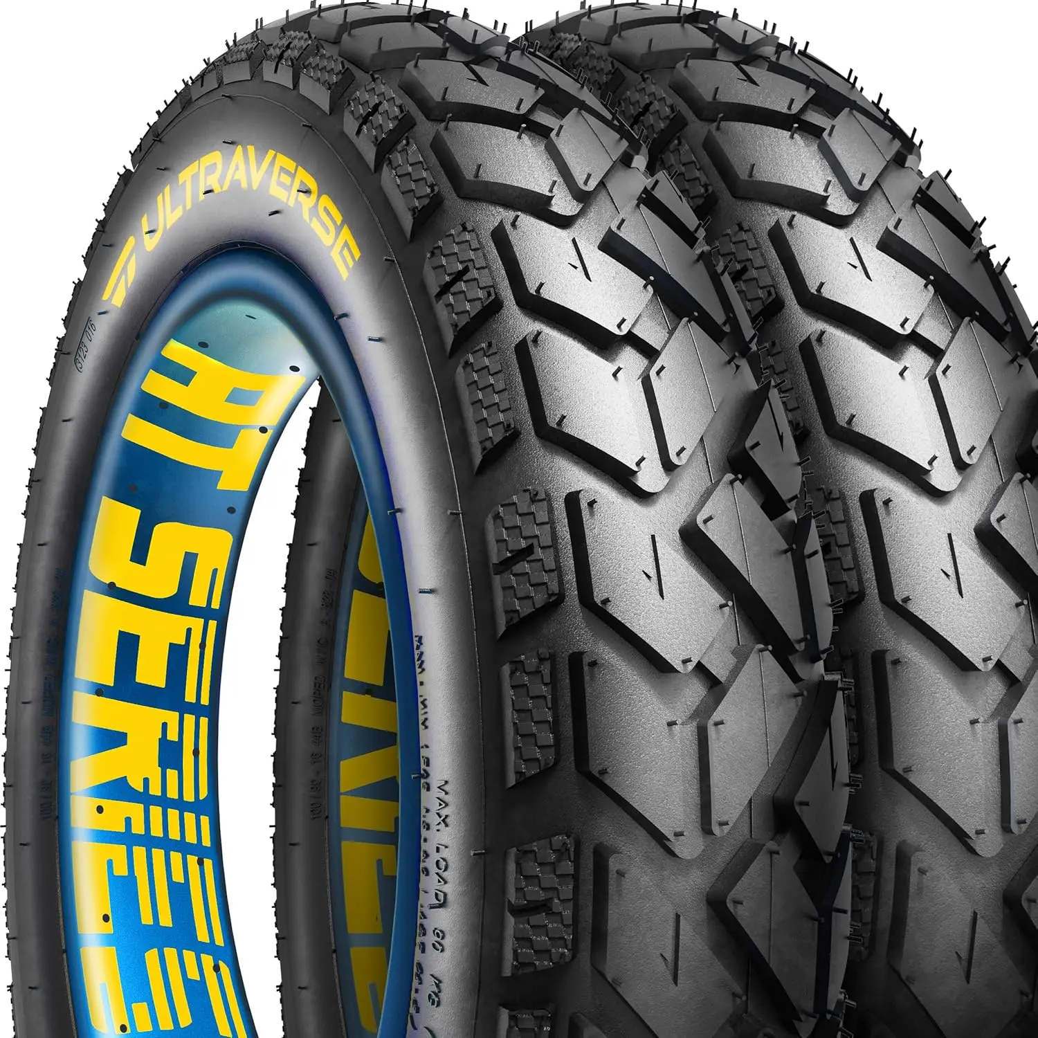 20x4 E-  Tire - Robust, High-Performance 20inch  Tyre for MTB and Ebikes, Durable -Terrain Directional Tread,  Density for Street & Trail Adventures-2 Unit