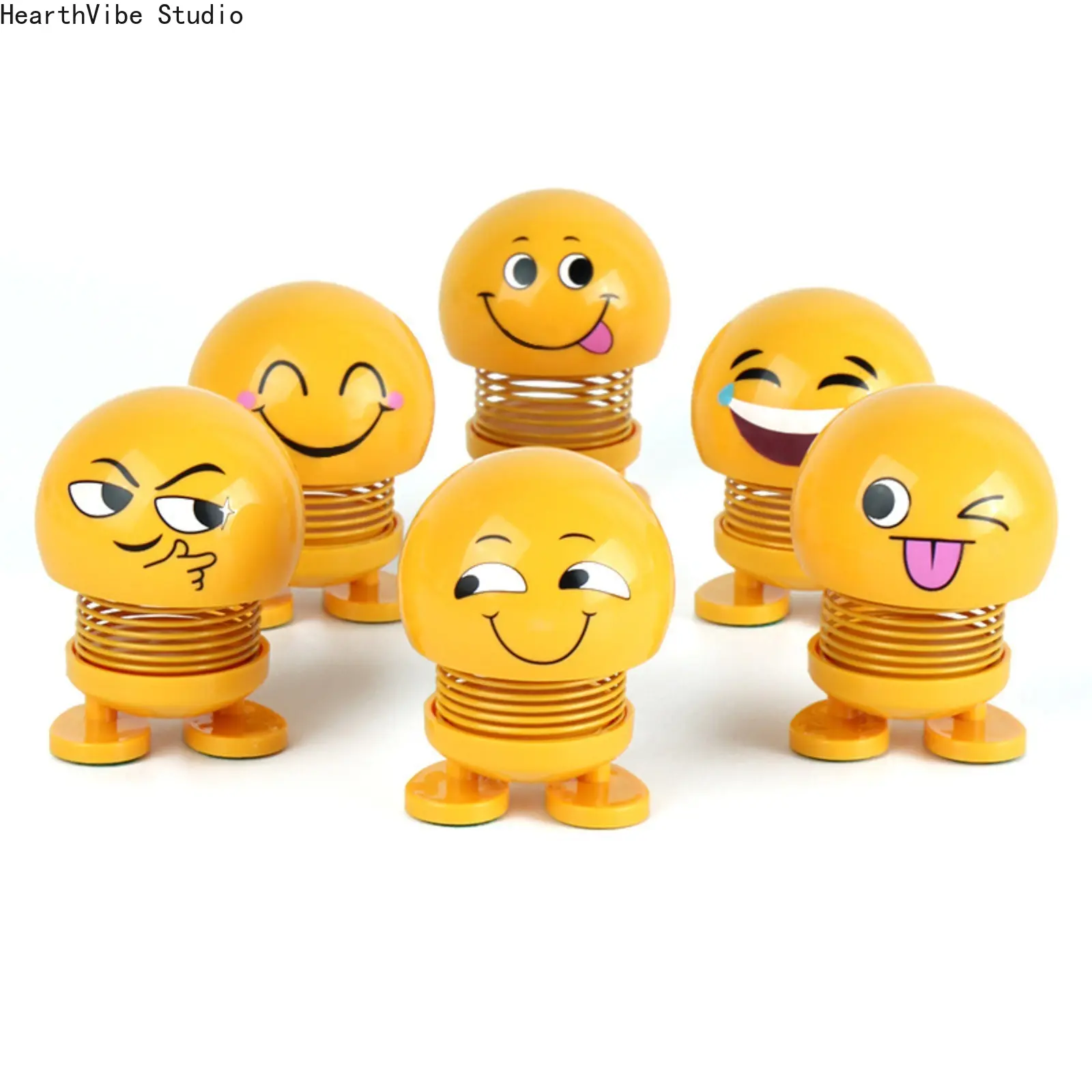 Cute Funny Expression Bobblehead Car Ornament | Shaking Head Figure Auto Dashboard Buddy, Creative High-Heat Resistant Car Interior Decor Accessories, Interior Accessories For Car, Automotive Decorative Accessories