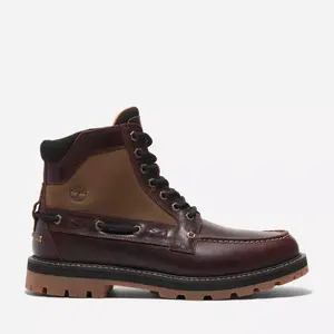 Timberland Men's Britton Road Moc-Toe Boot, Root Beer Full-Grain, 8