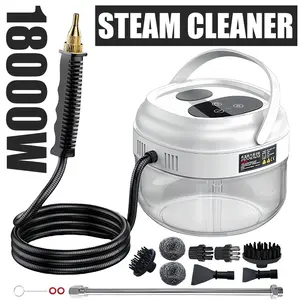1800W High-Temperature Hot Steam Pressure Washer - Electric Handheld Portable Steam Cleaner, 110V with Heating Function, Lightweight Auto Detailing & Household Cleaning Machine for Car, Patio, Portable Pressure Washer