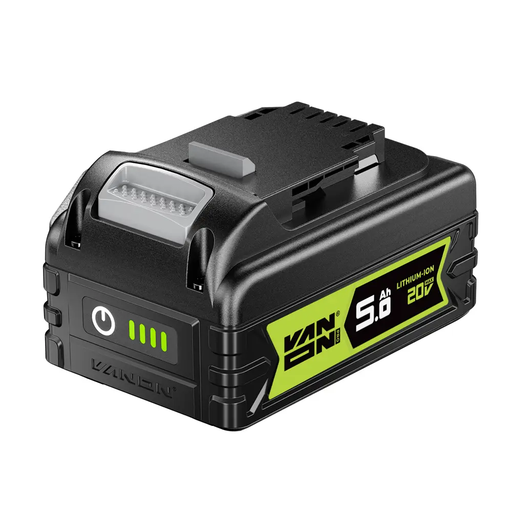 VANON PRO 20V Max 5Ah Compact Li-ion Power Tool Battery, Certified 18650 Cells, Longer Runtime, Compatible with DeWalt DCB200 Cordless Power Tools, Batteries, Demanding Jobs