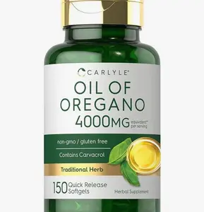 Carlyle Oregano Oil 4000mg Supplement | 150 Softgel Capsules | Contains Carvacrol | Non-GMO & Gluten Free Formula