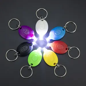 Mini Super Bright Led Keychain Light Popular Multicolored Backpack Stairs Key Chain Emergency Lighting Light Up Keys