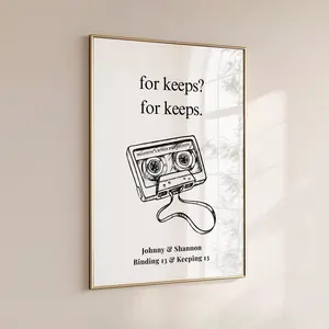For Keeps For Keeps Print, Boys Of Tommen, Johnny And Shannon, Binding 13 Print, Keeping 13 Print, Chloe Walsh Casette