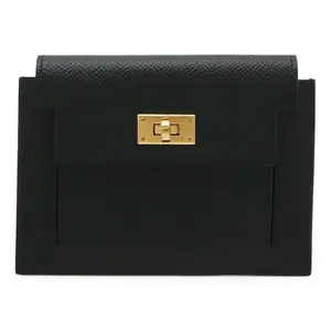 Pre-owned HERMÈS Calfskin Small Leather Goods Hermes Kelly Pocket Compact Leather Coin Case