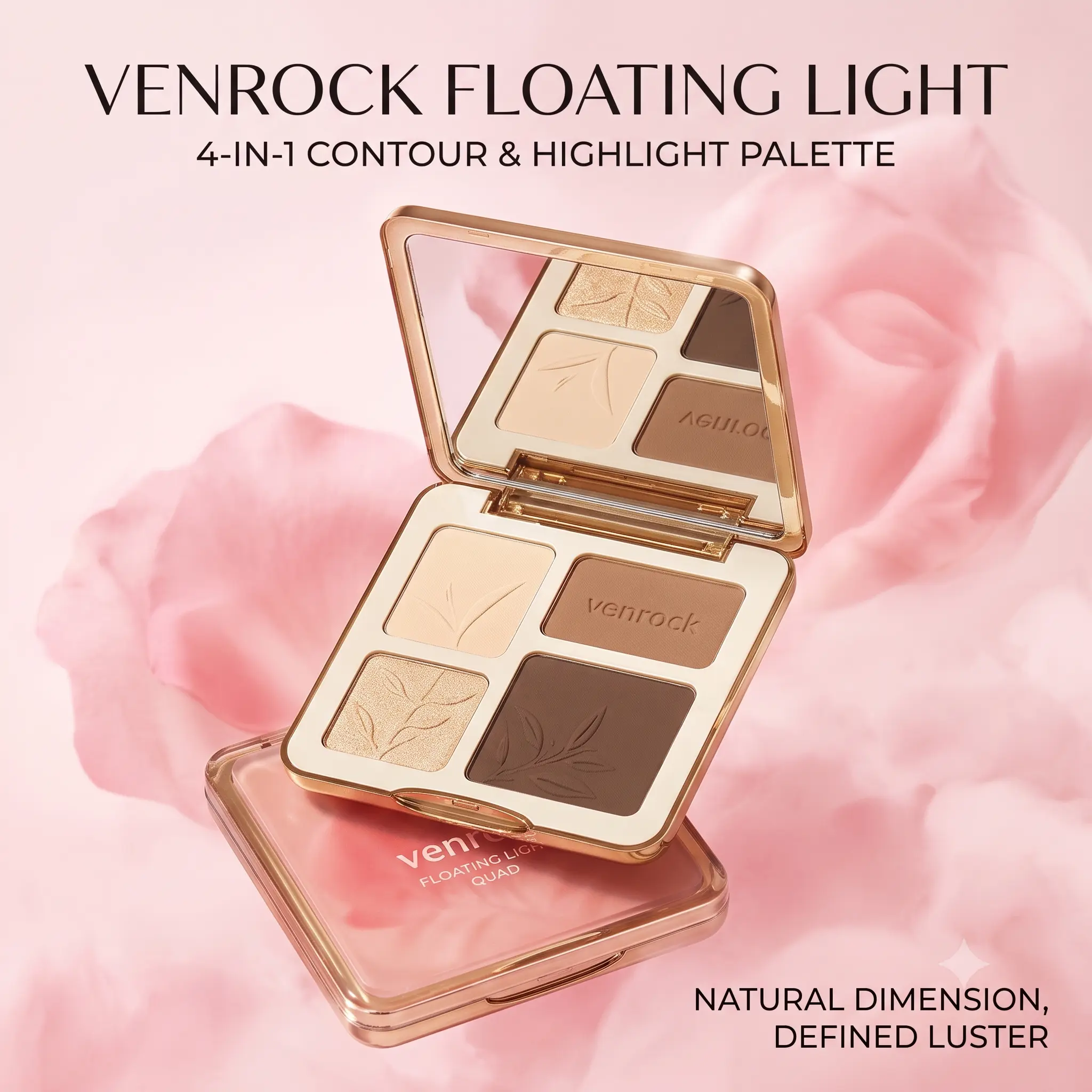 Venrock Floating Light 4-in-1 Contour & Highlight Palette