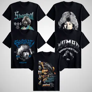 UFC Shavkat Rakhmonov Menswear Graphic T-Shirt - Soft Cotton Crewneck Short-Sleeve, Casual T-Shirts, Round Neck Streetwear Apparel, Gift for Fighters, Tshirt