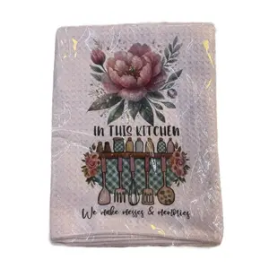 Fully Custom Image Sublimation Kitchen Towels & Cleaning Features