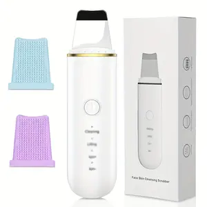 Facial Skin Cleaner with 4 Modes, Deep Cleaning Face Scraper, Silicone Heads Included, New Condition, 3.7v Power Consumption