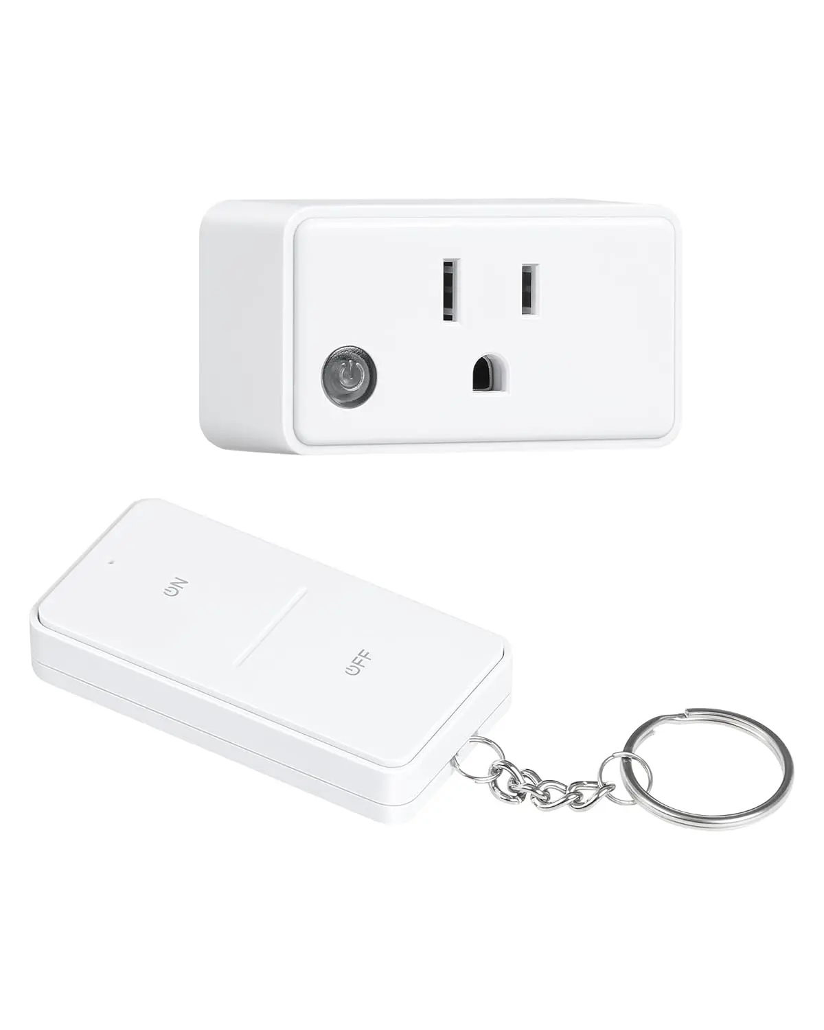 200 FT Long Range Wireless Remote Light Switch - No Wiring - 15A/1875W Electrical Outlet Switch for Lamps, Fans, Christmas Trees, Small Appliances