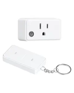 200 FT Long Range Wireless Remote Light Switch - No Wiring - 15A/1875W Electrical Outlet Switch for Lamps, Fans, Christmas Trees, Small Appliances