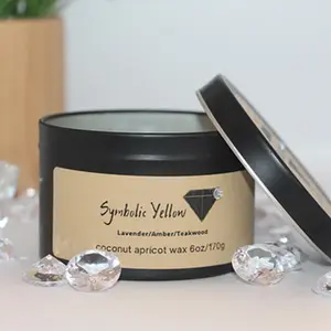 Symbolic Yellow Diamond Candle