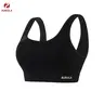 AUROLA Power Womens Square Back Basic Sports Bra - Square Neck Padded Low Impact Yoga Bra Workout Crop Top