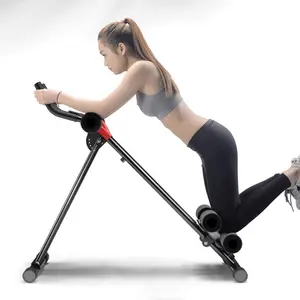 kyuasnfe  Abdominal Roller, Ab Workout Equipment, Adjustable Ab Machine Full Body Workout for Home Gym, Strength Training Exercise Equipment for Body Shaping, Foldable Waist Trainer Suitable for Beginner fitness equipment fitness equipment