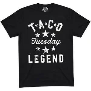 Mens aco uesday Legend Shir Funny Dinner ee for Guys