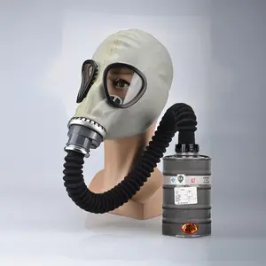 Mf1a Long Tube Gas Mask in Rubber, Chemical Protection Against Carbon Monoxide & Ammonia, Full Face Respirator for Safety