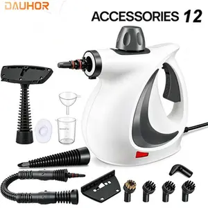 Dauhor Pressurized Handheld Multifunctional Natural Steam Cleaner with 12 Accessories and Safety Lock, Powerful and Chemical-Free, for Home and Car, Cleans Washing Machines, Air Conditioners, Kitchens, Summer Cleaning Home Appliance Tool