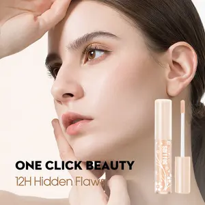 Facial concealer stick, moisturizing high concealer foundation pen, dark circle flaw correction pen, natural makeup effect, smooth texture, long-term makeup is not easy to smudge, and fine brush head is easy to apply makeup