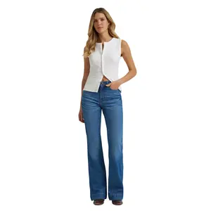 112379395 Wrangler Women's Retro Bailey High Rise Trouser Jean - Mina