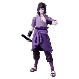 Anime Heroes Collectible Child Sasuke Uchiha Naruto Action Figure Sets, Purple, 6.50"