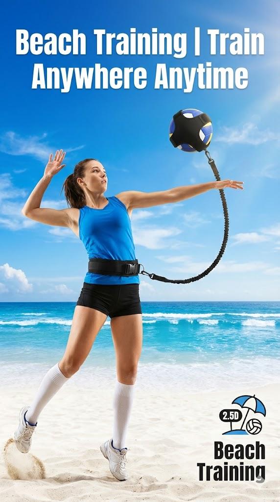 Volleyball Training Equipment Aid, Volleyball Training Rebounder Set, Solo Volleybal-l Trainer Improve Serving, Spiking, Passing for Beginners to Pros, Volleybal-l Gifts for Teen