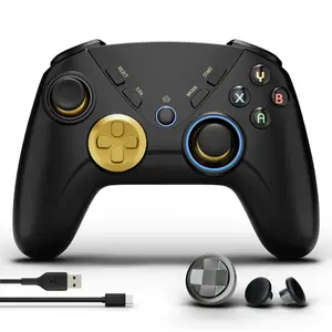 ISHAKO Multi Platform Game Controller For PC Windows, Switch, Android, iOS, With 4 Custom Macro, Double Vibration, Turbo, Motion Control, Include accessories, AG39 Console