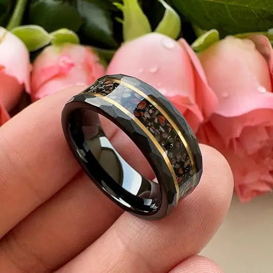 Black diamond gold edged stainless steel