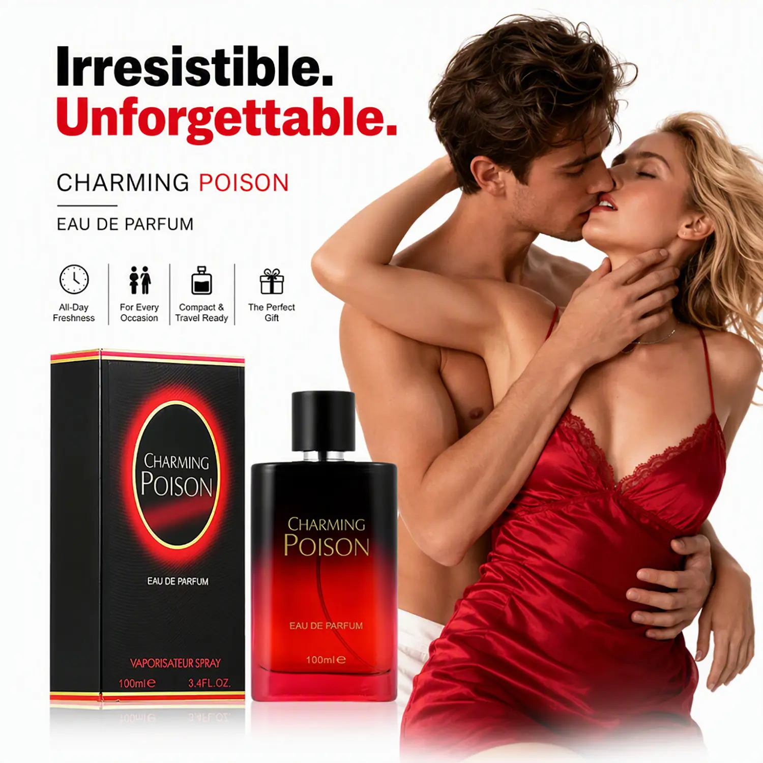 Women's Pheromone Perfume, long-lasting floral fruity woody accord. Pheromones make him need you, ignite a romantic night. Perfect for Thanksgiving, Christmas & Anniversary. Women's Pheromone Fragrance. 100ml/3.4fl.oz. Women's Scent. A Must-Have for Women