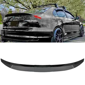 For Car Sedan Adjustable Rear Spoiler Lip Trunk Roof Tail Wing Universal Black ABS Material Easy Installation with Adhesive Tapes Improve Aerodynamics and Handling