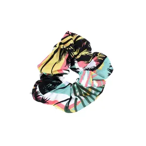 Hair Scrunchies in Neon Pastel Sunset