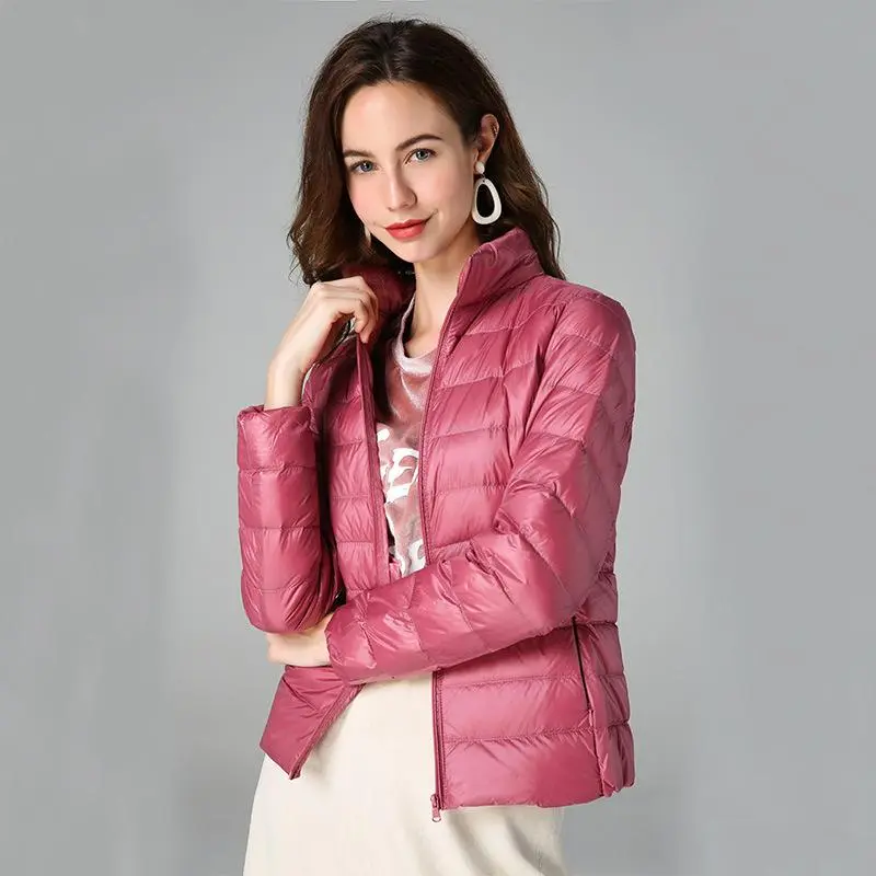Women's Lightweight Long-Sleeve Water-Resistant Packable Puffer Jacket (Available in Plus Size)