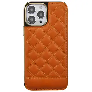 iGOLD Luxury Quilted Leather Wallet Case for iPhone