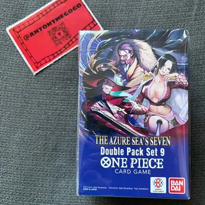 Bandai One Piece TCG: Double Pack Set 9 The Azure Sea's Seven Card Game Collectible Trading Cards