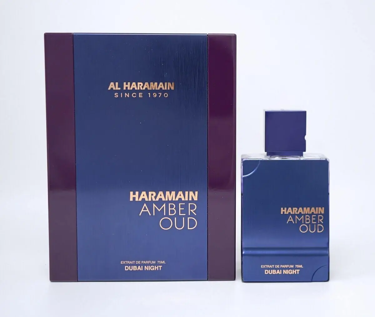 Al Haramain Amber Oud Dubai Night Extrait 2.5oz Extrait de Parfum Spray for Men Captivating Oud Long Lasting Scents