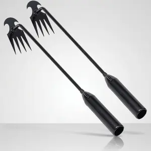 Name 4-Tooth Manganese Steel Weed Remover Tool 16-Inch Ergonomic Grip Portable Handheld Gardening Weeding Tool for Garden Backyard Farm 2-Pack