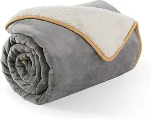 Waterproof Dog Blankets for Small Dogs - Small Cat Blanket Washable for Couch Protection, Sherpa Fleece Puppy Blanket, Soft Plush Reversible Throw Furniture Protector,