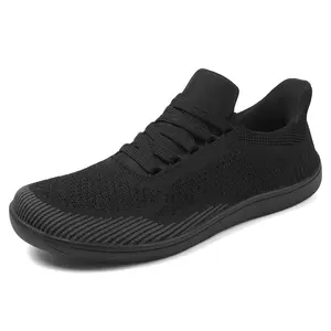 Men's Wide Toe Casual Mesh Sneakers, Barefoot Minimalist Flats, Plus Big Size, Breathable