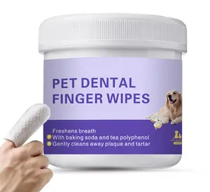 Pet Glove Wipes - 50 Tablets for Dental Cleaning, Quickly Removes Plaque and Tartar, Gentle on Dogs' Gums, No Rinsing RequiredDental Cleaning Wipes - 50 Tablets for Dental Cleaning, Quickly Removes Plaque and Tartar, No Rinsing Required