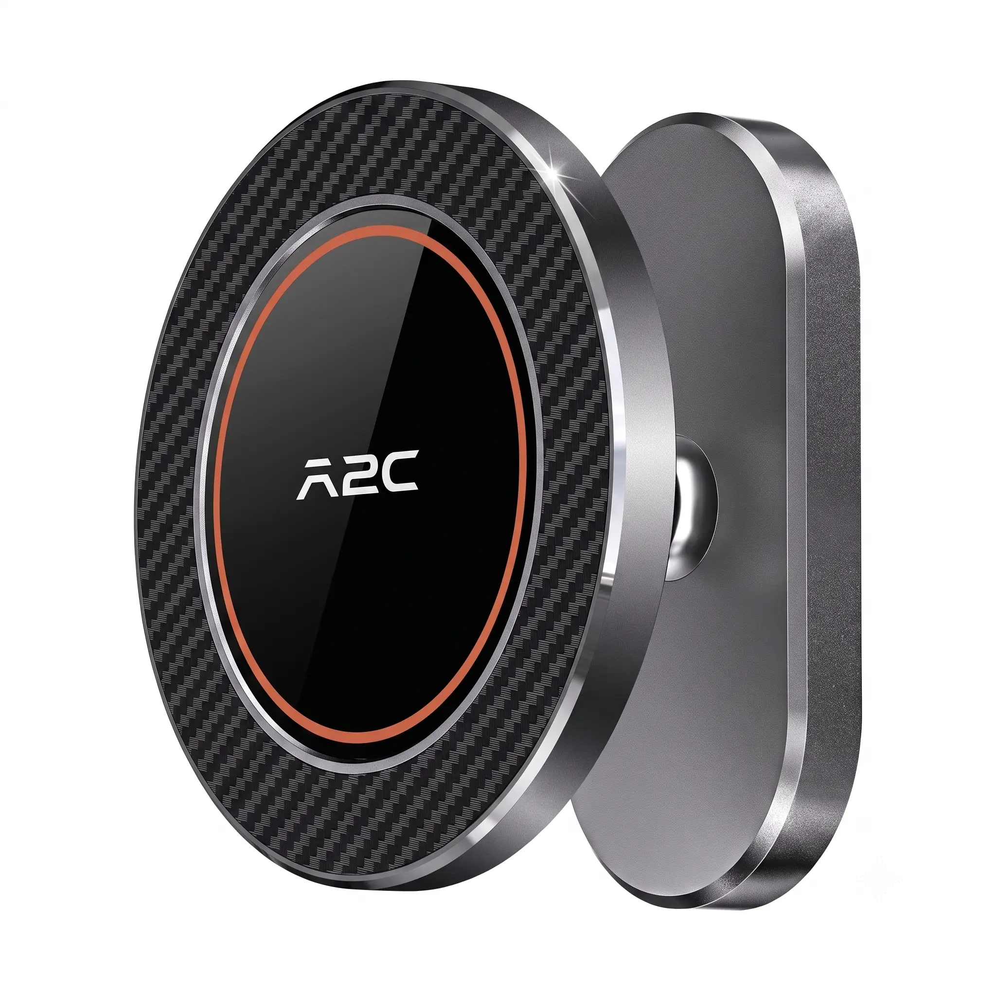 A2C Alloy Magnetic Phone Holder - Silicone Car & Desk Mount, MagSafe-Compatible for iPhone 16 Pro Max Plus,15,14,13,12 Mini, Fits EZGO,Club Car,Yamaha,Icon, 1-Hand Use, Unobstructed Access, Durable Men's Accessories Gift, Phone Accessories