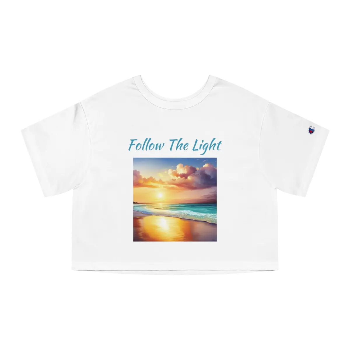 Champion Women's Heritage Cropped T-Shirt -FollowThe Light Comfort Cotton