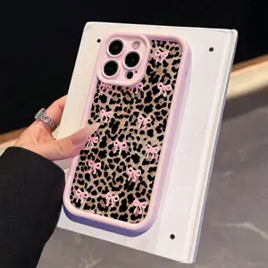 Fashion Bow Pattern Phone Case, Cute Phone Protective Cover, Phone Accessory Compatible with iPhone 17 11 12 13 14 15 16 Pro Max, Gifts For Girl Protector Protection