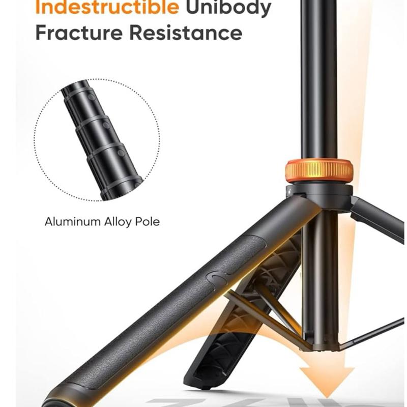 61" Phone Tripod for iPhone/Android & Selfie Stick with Remote, Upgraded Stand, Compatible with iPhone 16/15/14/13, Travel-Friendly & Stable