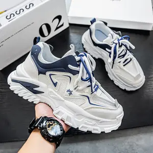 Men's shoes 2025 new summer all-in-one mesh surface breathable shoes spring and autumn increase leisure sports shoes